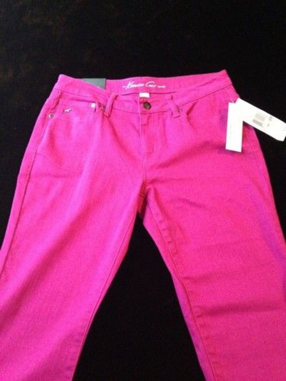 Kenneth Cole Women's Jeans Slim Thigh Fusia Stretch Ankle Size 27 x 31 NWT
